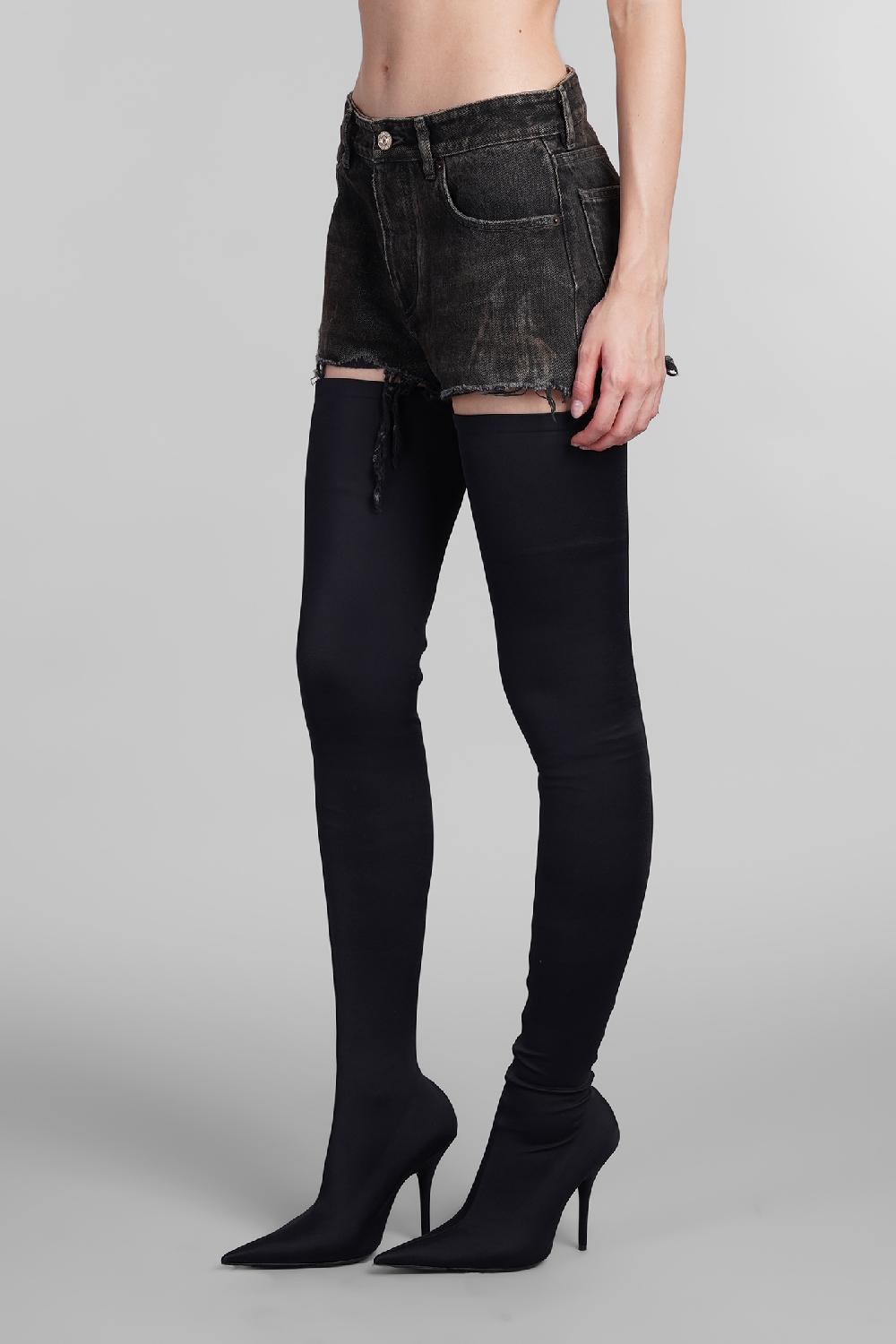 Deliberti Balenciaga Shorts In Cotone Nero Cod. 405815 - Deliberti The Luxury Shopping