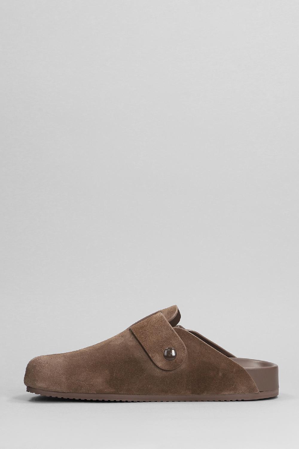 Deliberti Balenciaga Slipper-mule Sunday Mule In Camoscio Marrone Cod. 393382 - Deliberti The Luxury Shopping