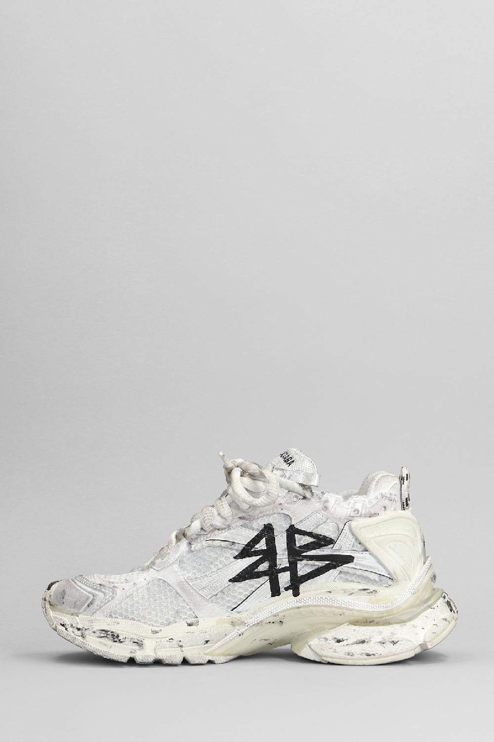 Deliberti Balenciaga Sneakers Runner In Poliuretano Bianco Cod. 398898 - Deliberti The Luxury Shopping