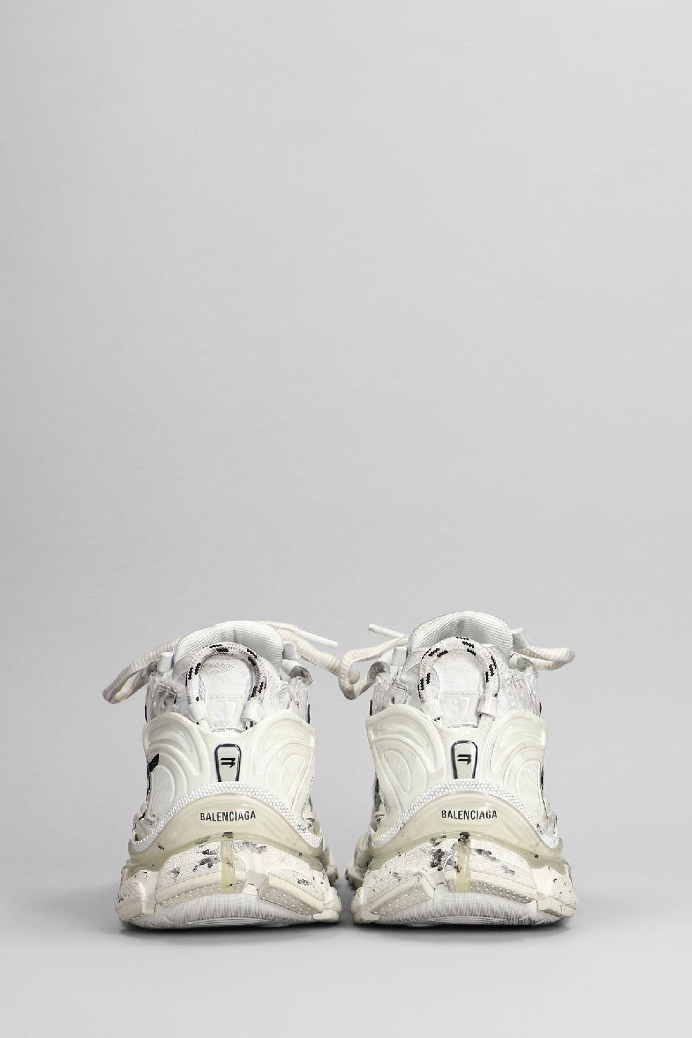 Deliberti Balenciaga Sneakers Runner In Poliuretano Bianco Cod. 398898 - Deliberti The Luxury Shopping