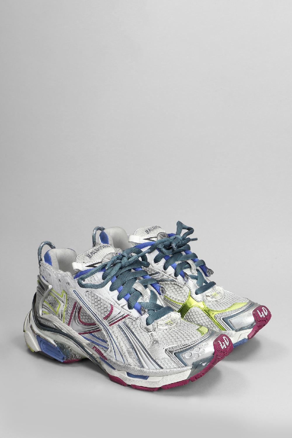 Deliberti Balenciaga Sneakers Runner Sneaker In Poliuretano Argento Cod. 400950 - Deliberti The Luxury Shopping