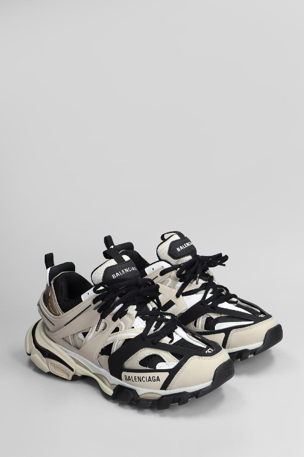 Deliberti Balenciaga Sneakers Track In Poliuretano Beige Cod. 407591 - Deliberti The Luxury Shopping
