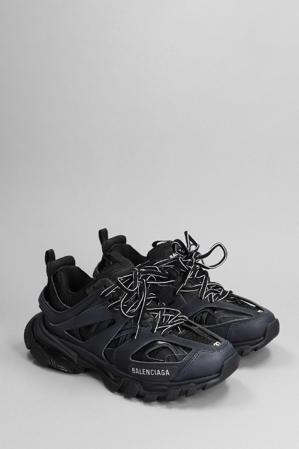 Deliberti Balenciaga Sneakers Track In Poliuretano Nero Cod. 398896 - Deliberti The Luxury Shopping
