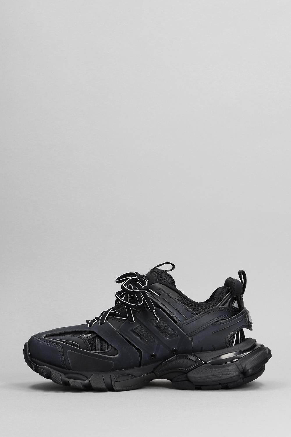 Deliberti Balenciaga Sneakers Track In Poliuretano Nero Cod. 398896 - Deliberti The Luxury Shopping