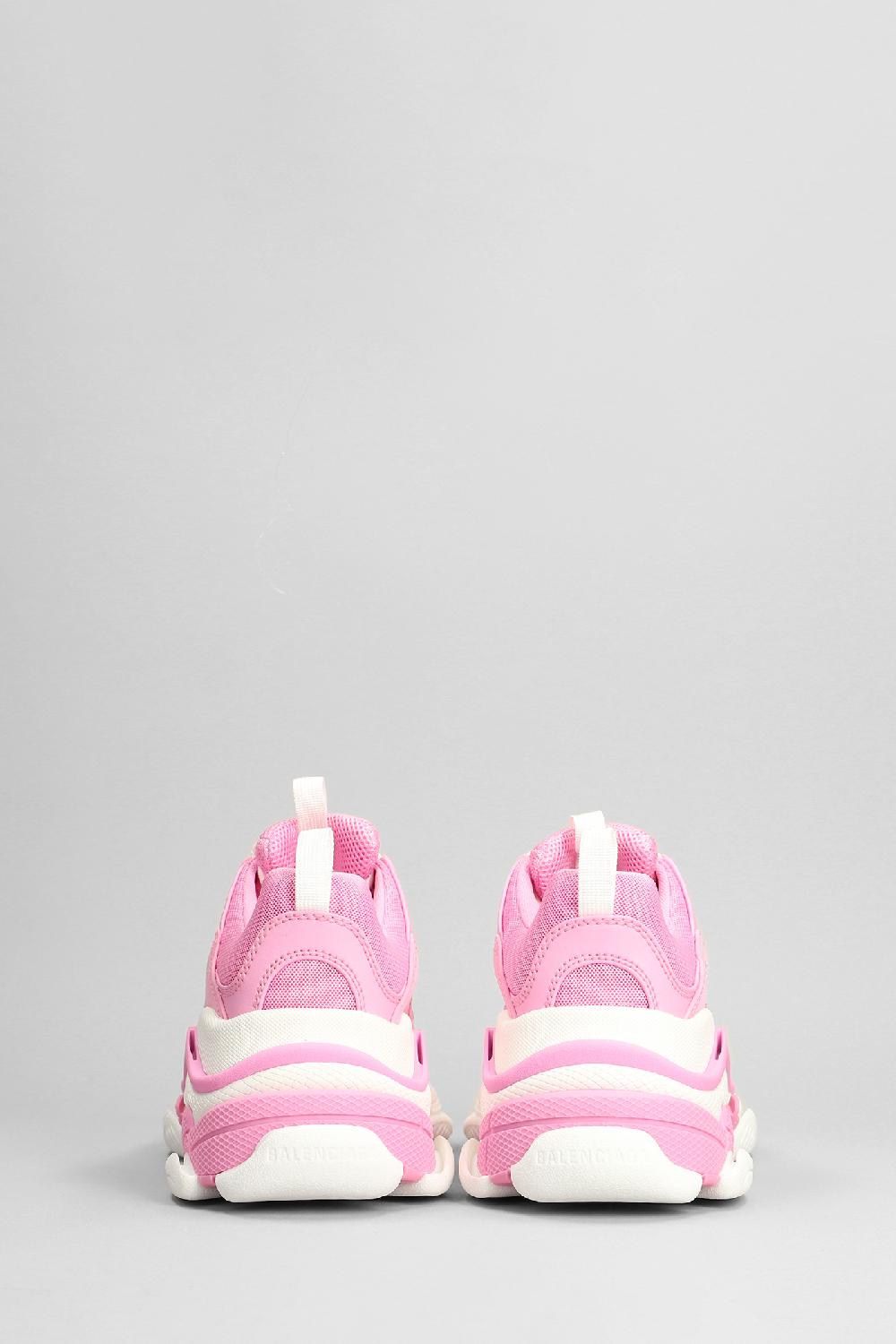 Deliberti Balenciaga Sneakers Triple S In Poliestere Rosa Cod. 378709 - Deliberti The Luxury Shopping