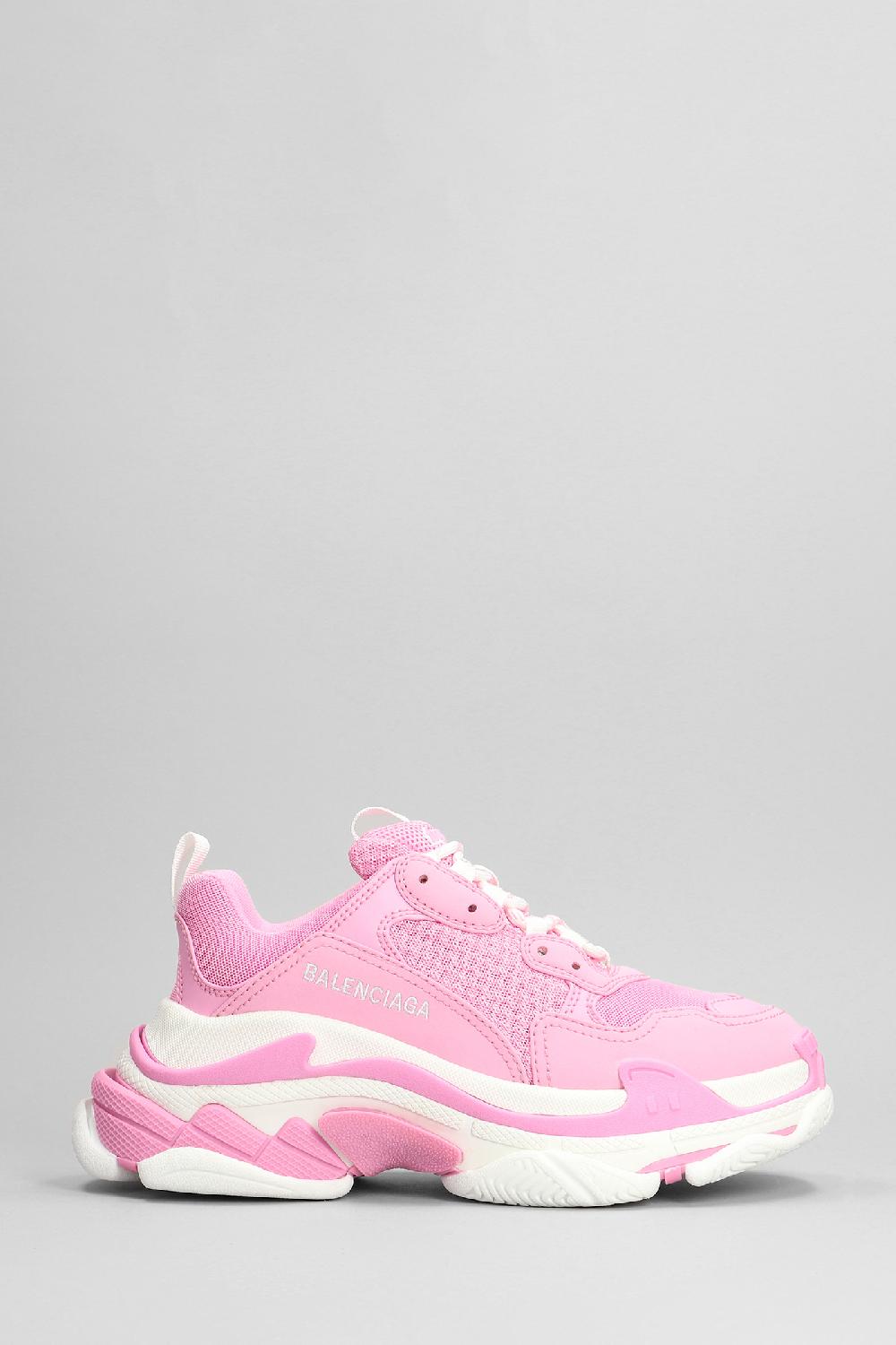 Deliberti Balenciaga Sneakers triple s in poliestere rosa cod. 378709 - Deliberti The Luxury Shopping