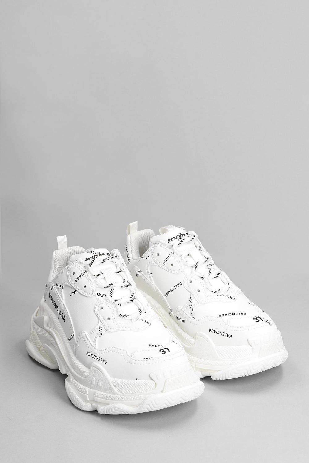 Deliberti Balenciaga Sneakers Triple S In Tecnico Bianco Cod. 327170 - Deliberti The Luxury Shopping