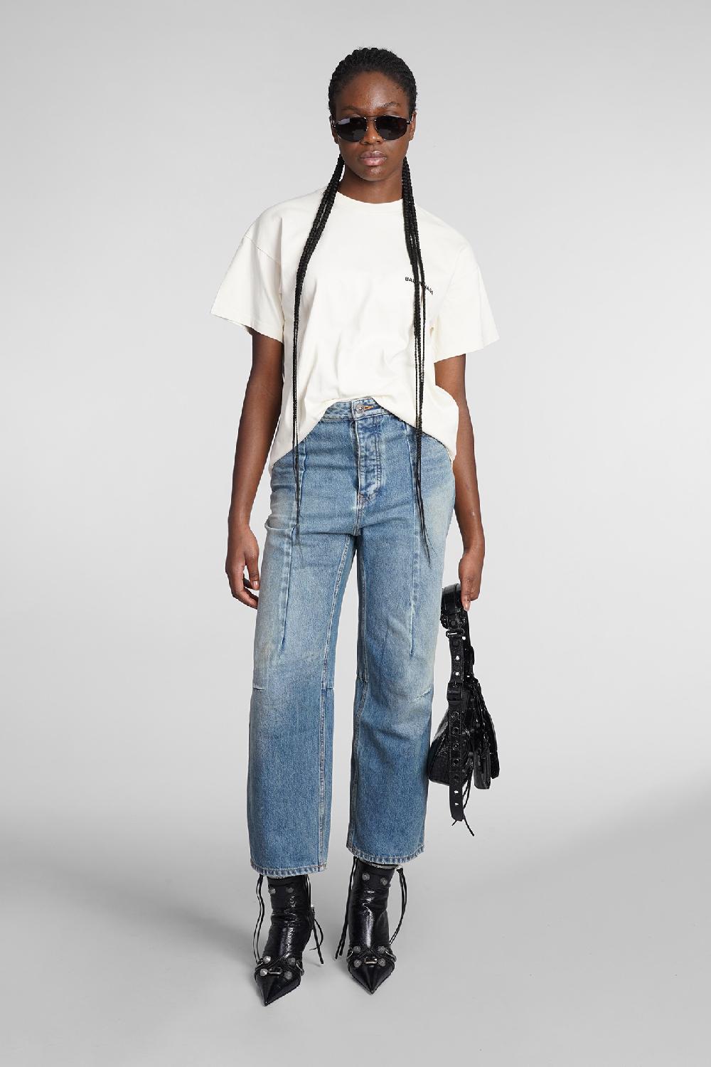 Deliberti Balenciaga T-shirt In Cotone Beige Cod. 362934 - Deliberti The Luxury Shopping