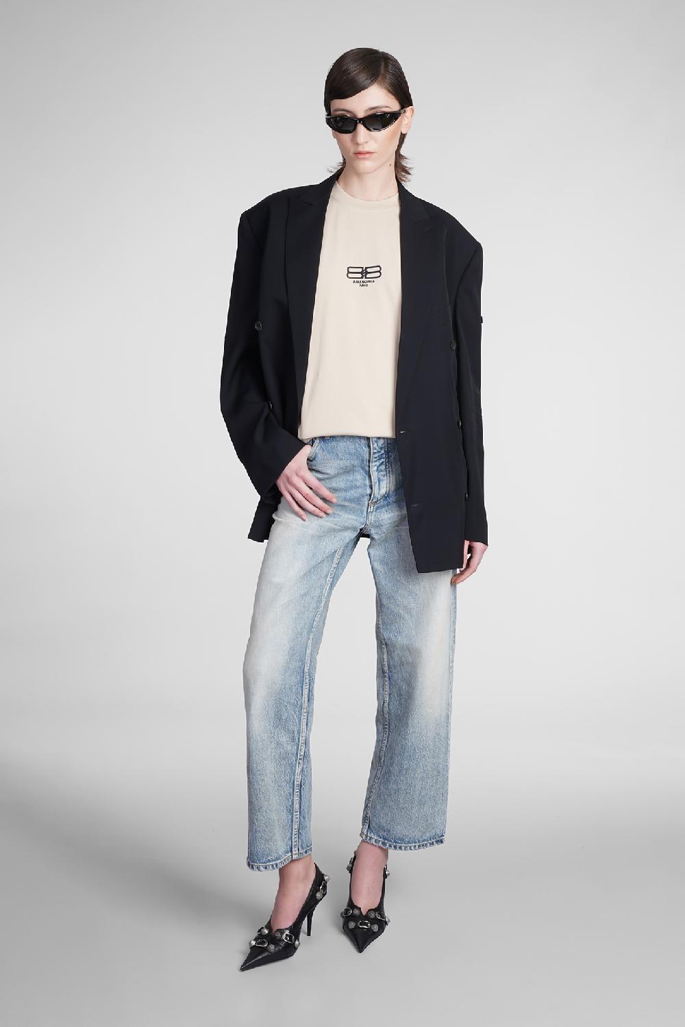 Deliberti Balenciaga T-shirt In Cotone Beige Cod. 371692 - Deliberti The Luxury Shopping