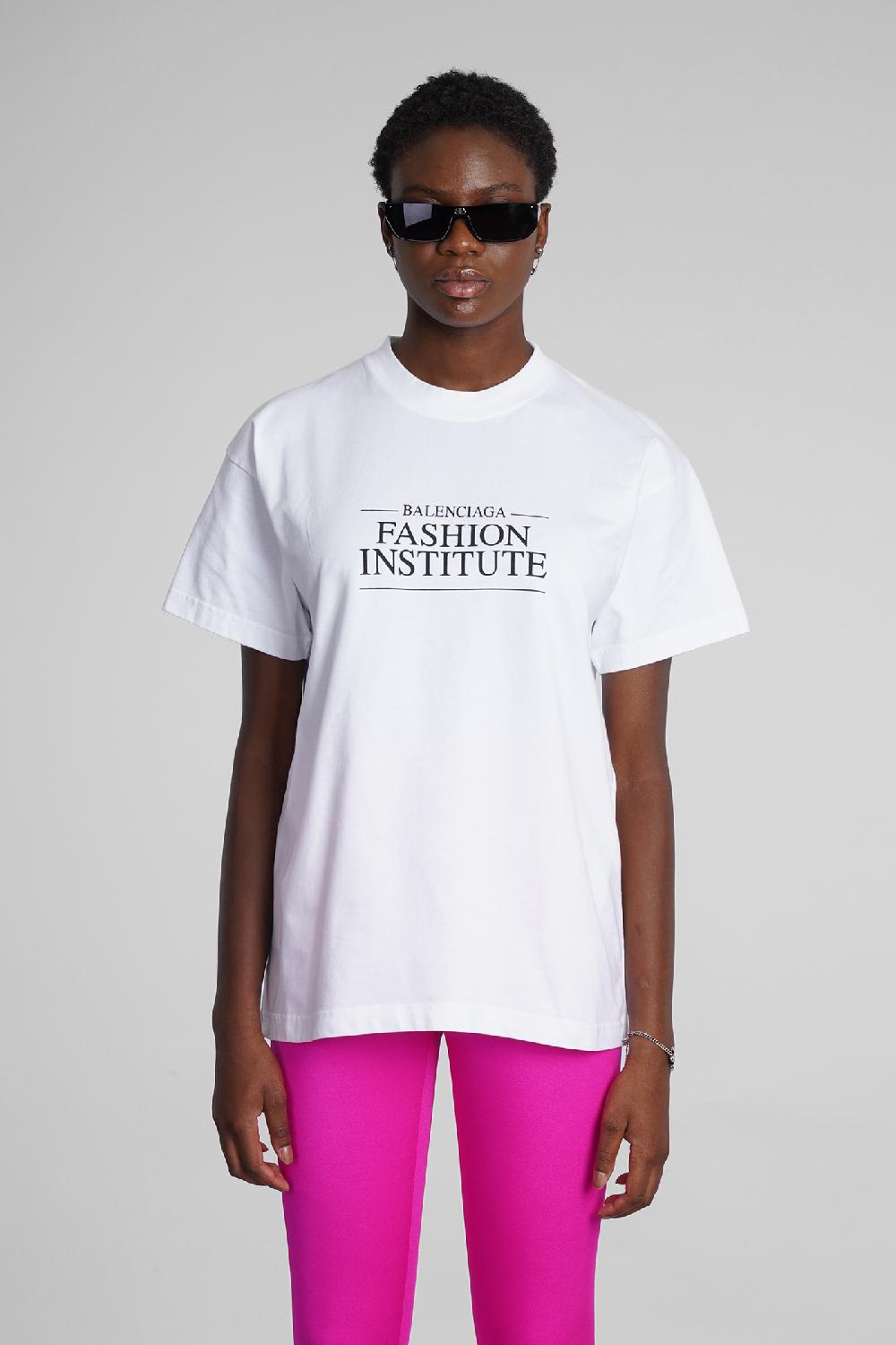 Deliberti Balenciaga T-shirt in cotone bianco cod. 354290 - Deliberti The Luxury Shopping
