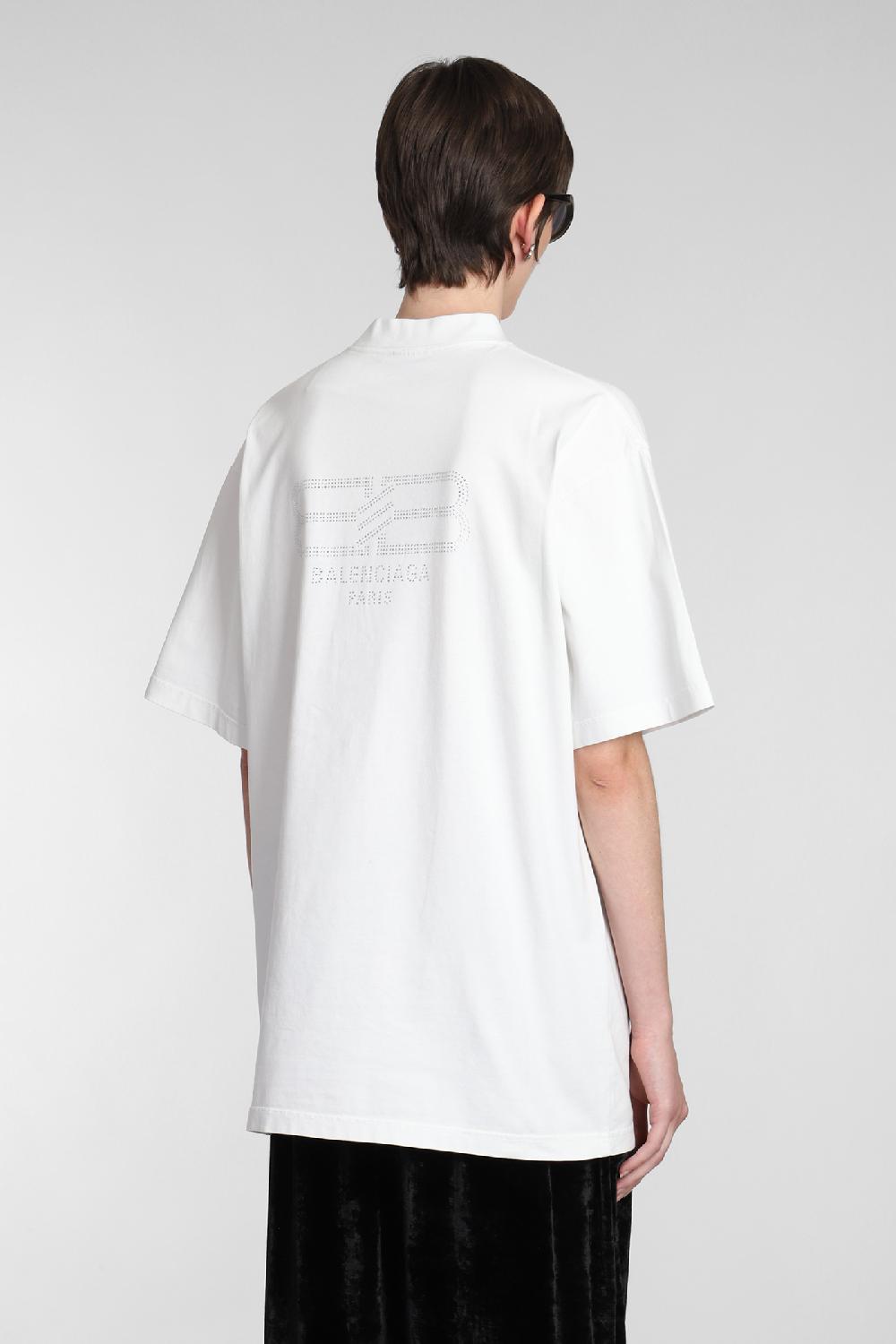 Deliberti Balenciaga T-shirt In Cotone Bianco Cod. 381735 - Deliberti The Luxury Shopping