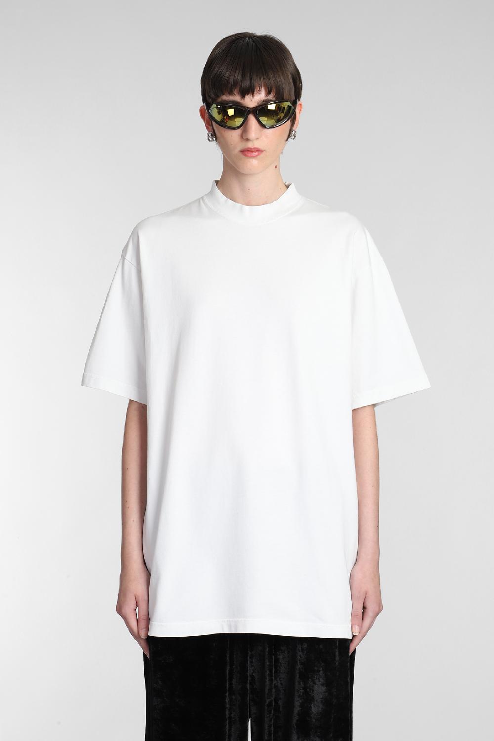Deliberti Balenciaga T-shirt in cotone bianco cod. 381735 - Deliberti The Luxury Shopping