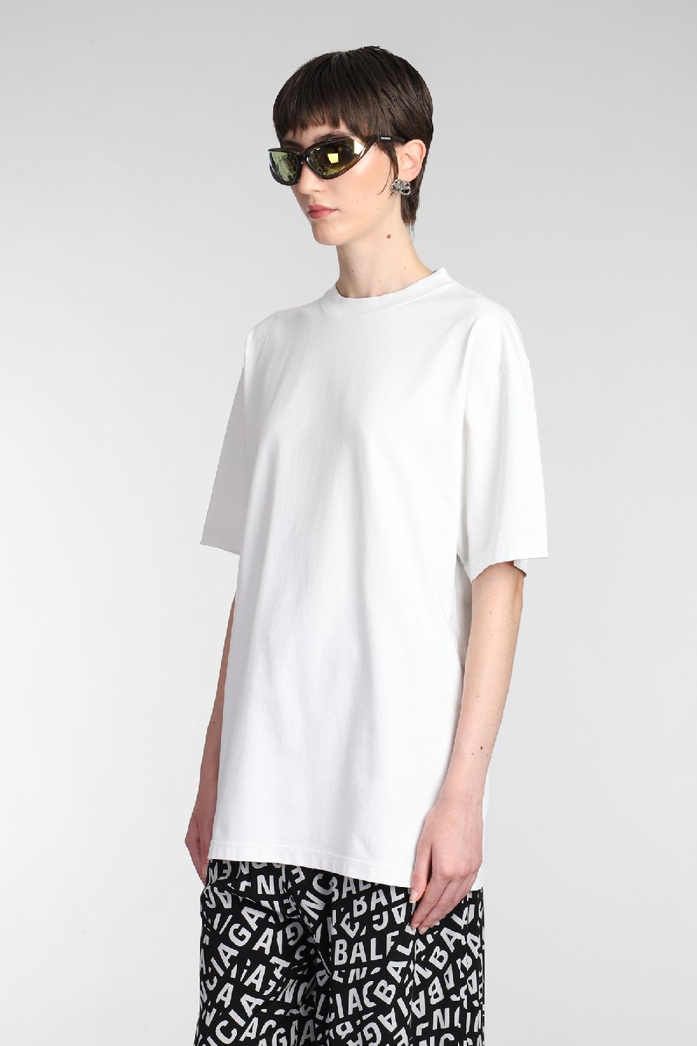 Deliberti Balenciaga T-shirt In Cotone Bianco Cod. 381738 - Deliberti The Luxury Shopping