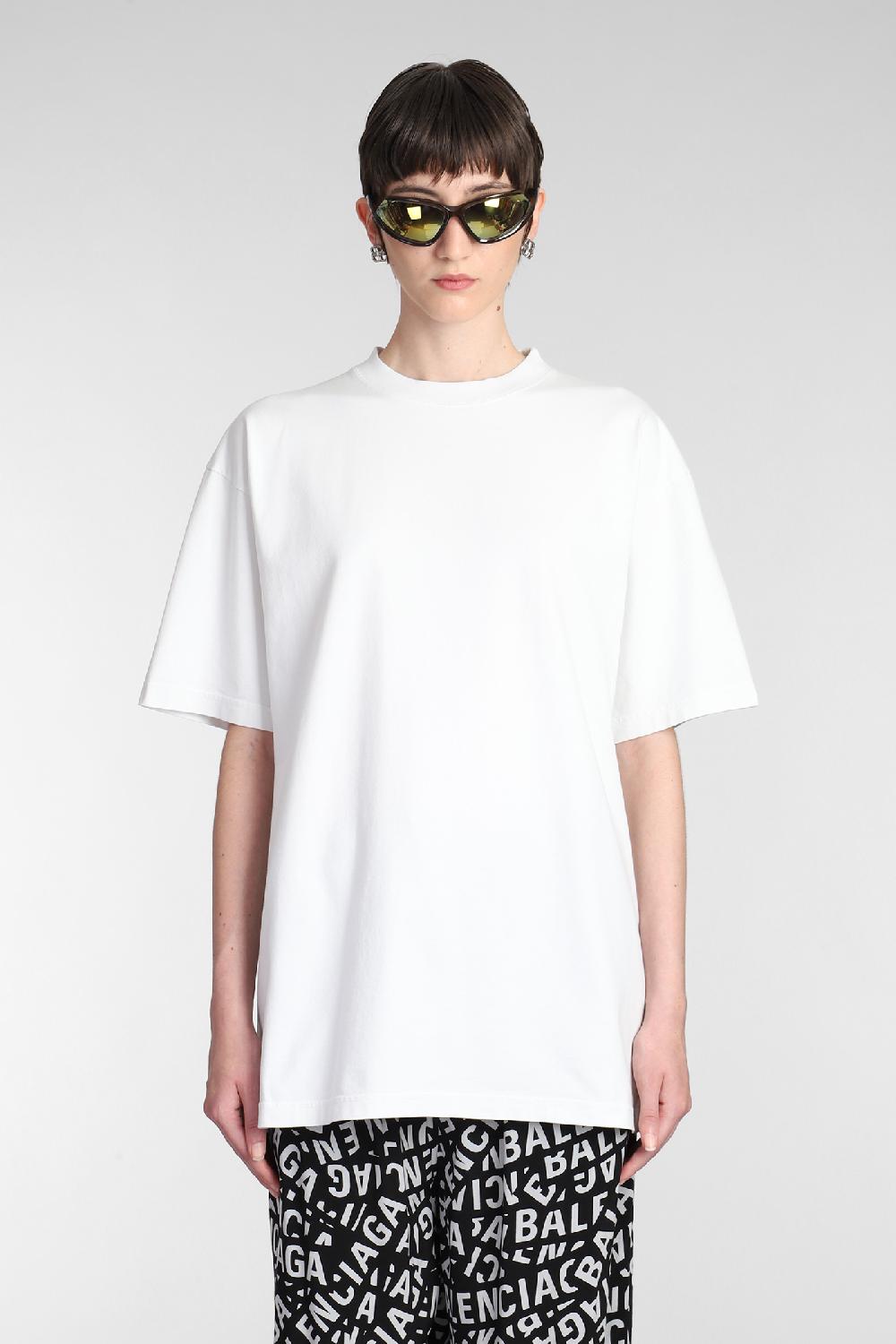 Deliberti Balenciaga T-shirt in cotone bianco cod. 381738 - Deliberti The Luxury Shopping