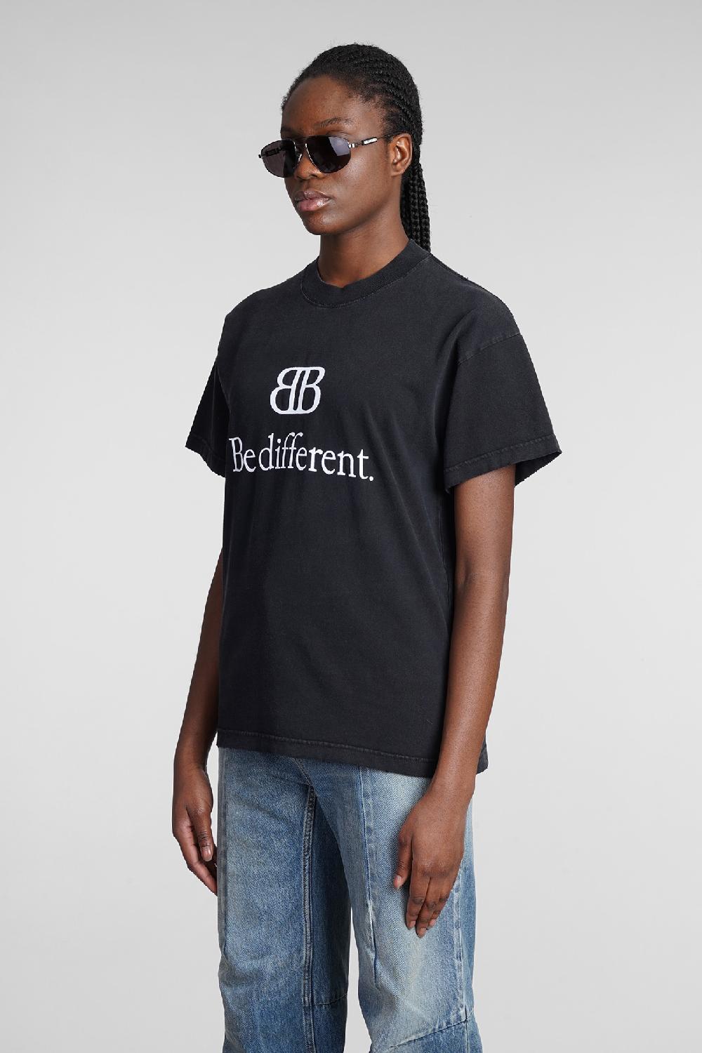 Deliberti Balenciaga T-shirt In Cotone Nero Cod. 362937 - Deliberti The Luxury Shopping