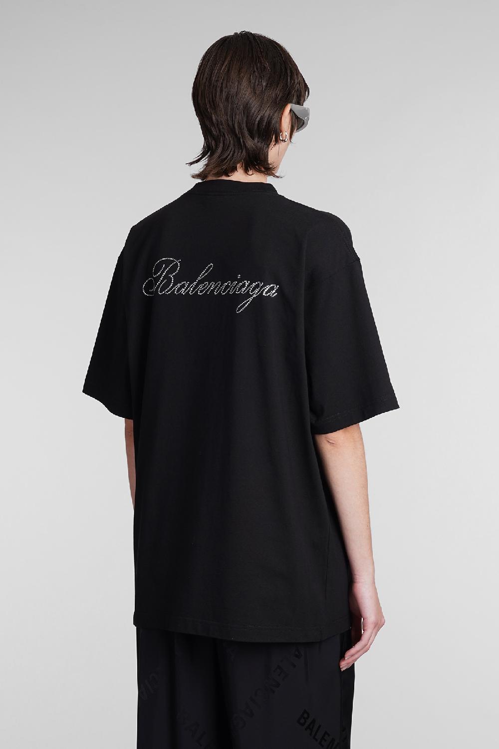 Deliberti Balenciaga T-shirt In Cotone Nero Cod. 393398 - Deliberti The Luxury Shopping
