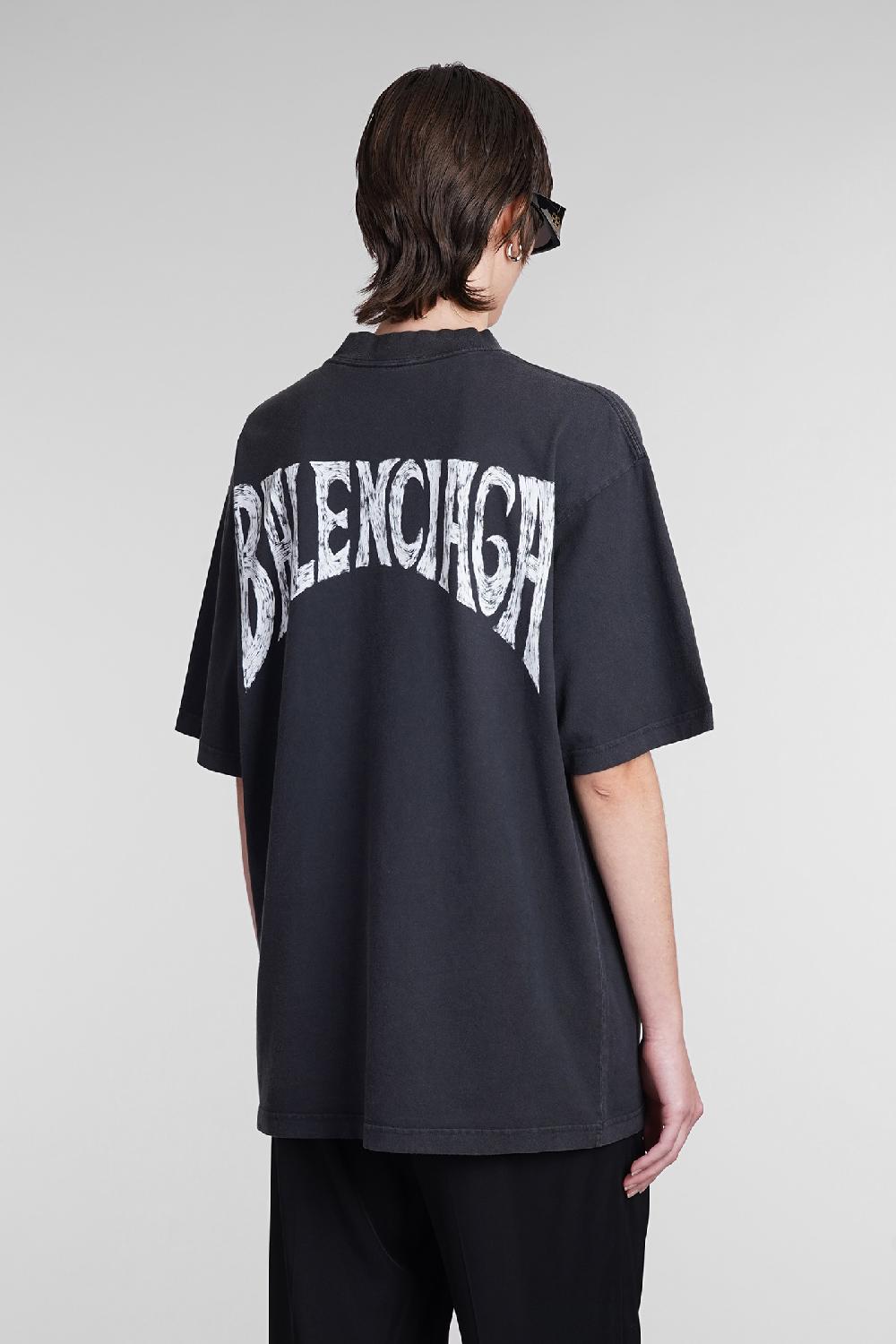 Deliberti Balenciaga T-shirt In Cotone Nero Cod. 393402 - Deliberti The Luxury Shopping