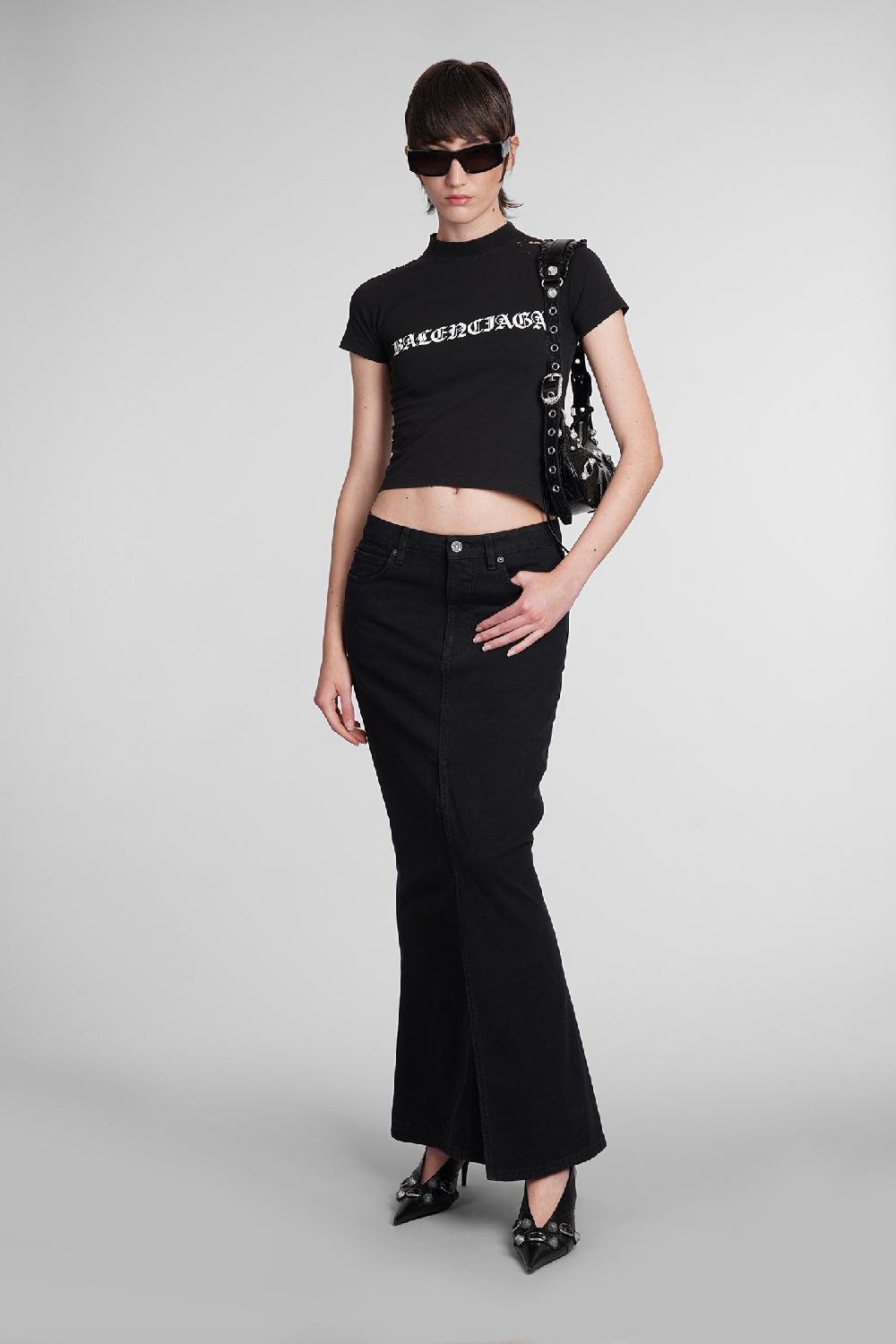 Deliberti Balenciaga T-shirt In Cotone Nero Cod. 398909 - Deliberti The Luxury Shopping