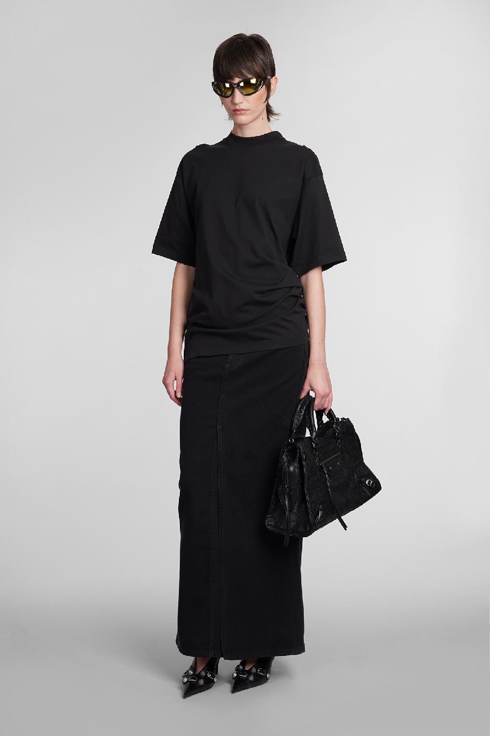 Deliberti Balenciaga T-shirt In Cotone Nero Cod. 398910 - Deliberti The Luxury Shopping