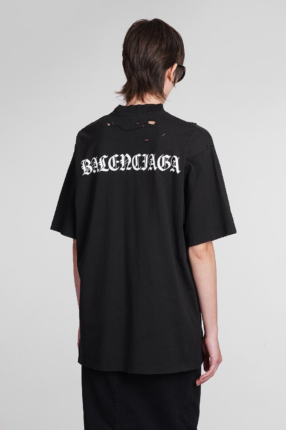 Deliberti Balenciaga T-shirt In Cotone Nero Cod. 398910 - Deliberti The Luxury Shopping