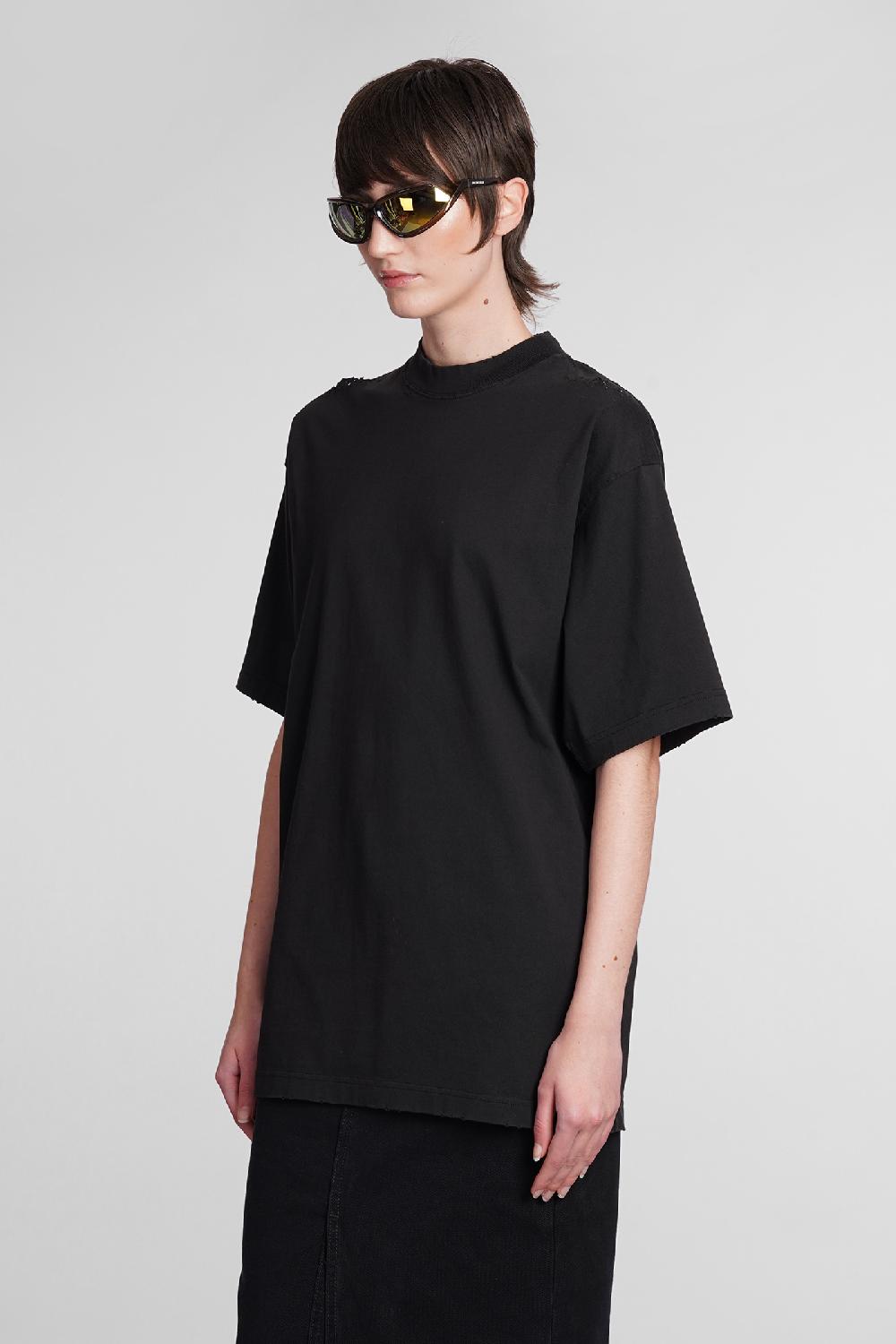 Deliberti Balenciaga T-shirt In Cotone Nero Cod. 398910 - Deliberti The Luxury Shopping