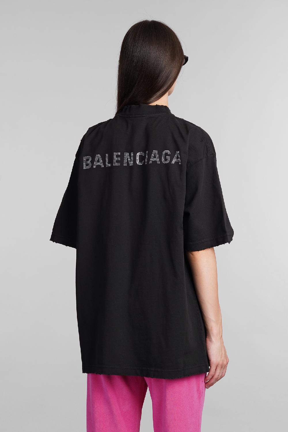 Deliberti Balenciaga T-shirt In Cotone Nero Cod. 405833 - Deliberti The Luxury Shopping