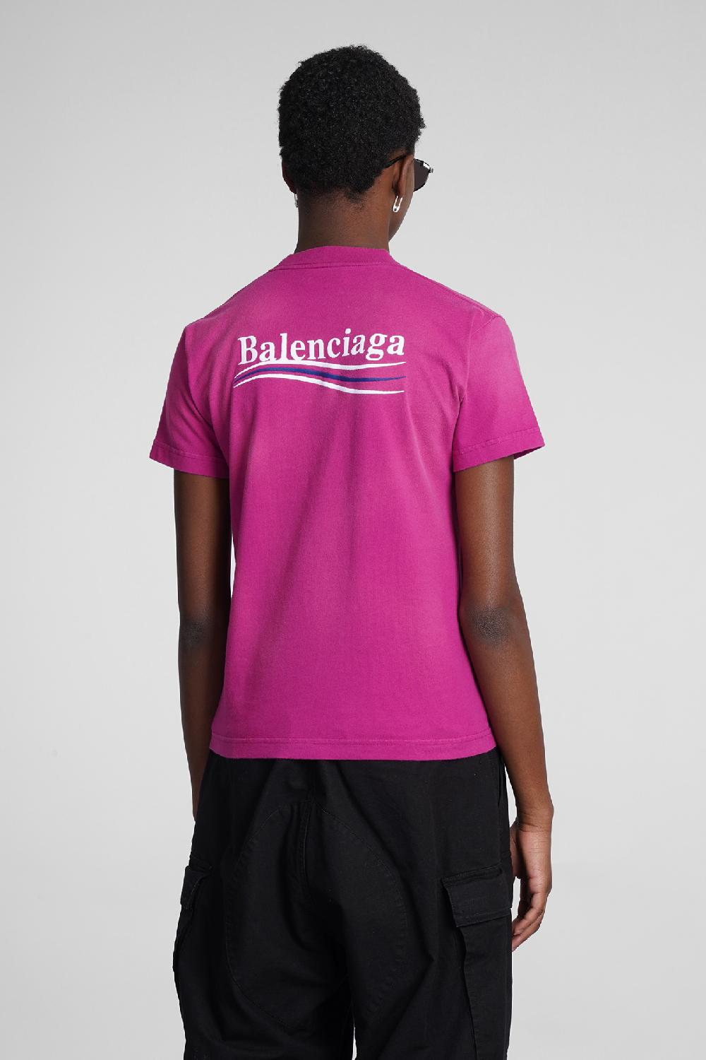 Deliberti Balenciaga T-shirt In Cotone Rosa Cod. 354293 - Deliberti The Luxury Shopping