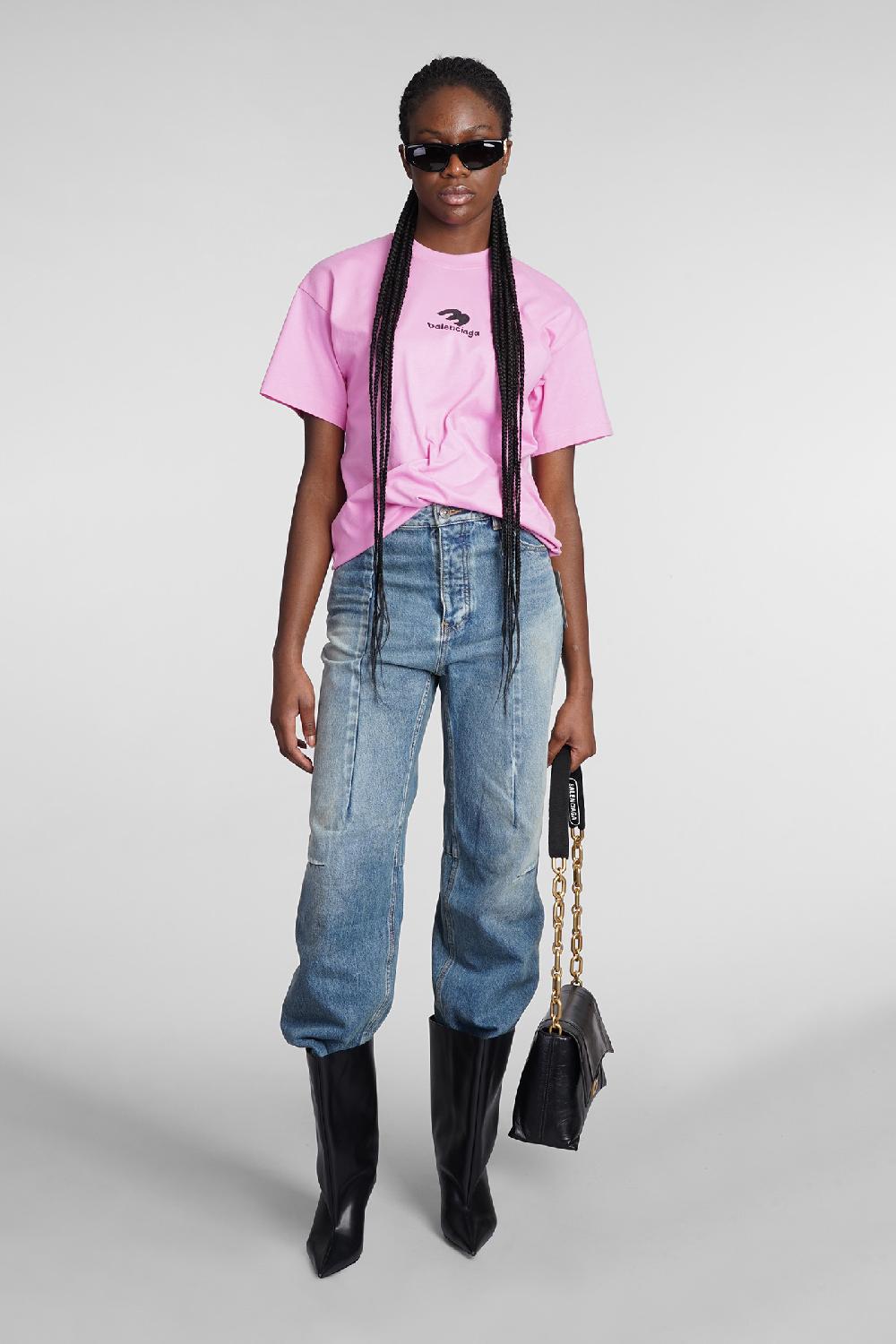 Deliberti Balenciaga T-shirt In Cotone Rosa Cod. 362935 - Deliberti The Luxury Shopping