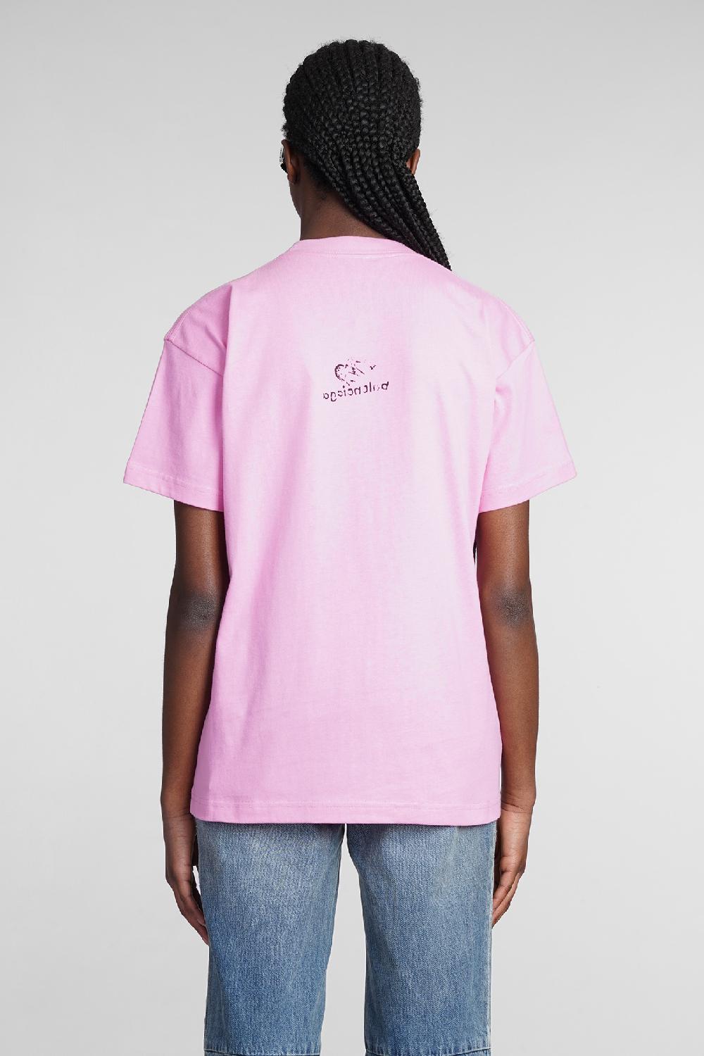 Deliberti Balenciaga T-shirt In Cotone Rosa Cod. 362935 - Deliberti The Luxury Shopping