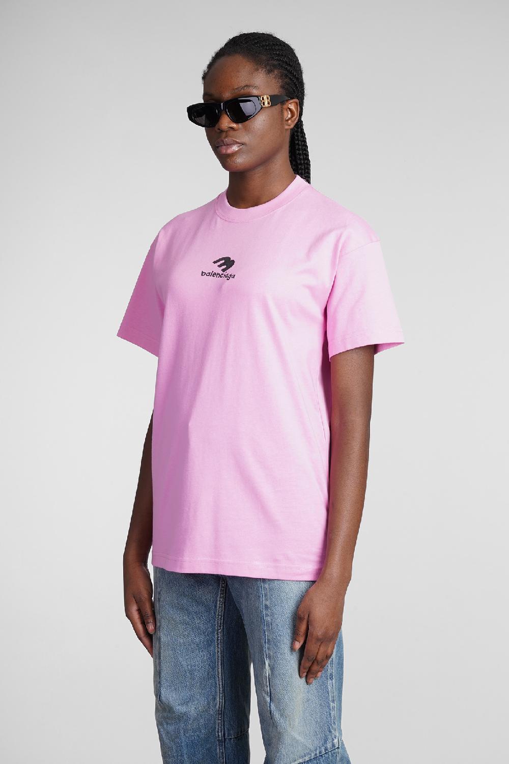 Deliberti Balenciaga T-shirt In Cotone Rosa Cod. 362935 - Deliberti The Luxury Shopping