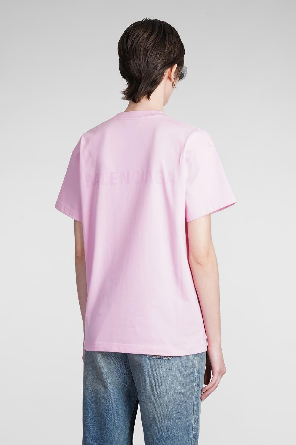 Deliberti Balenciaga T-shirt In Cotone Rosa Cod. 375667 - Deliberti The Luxury Shopping
