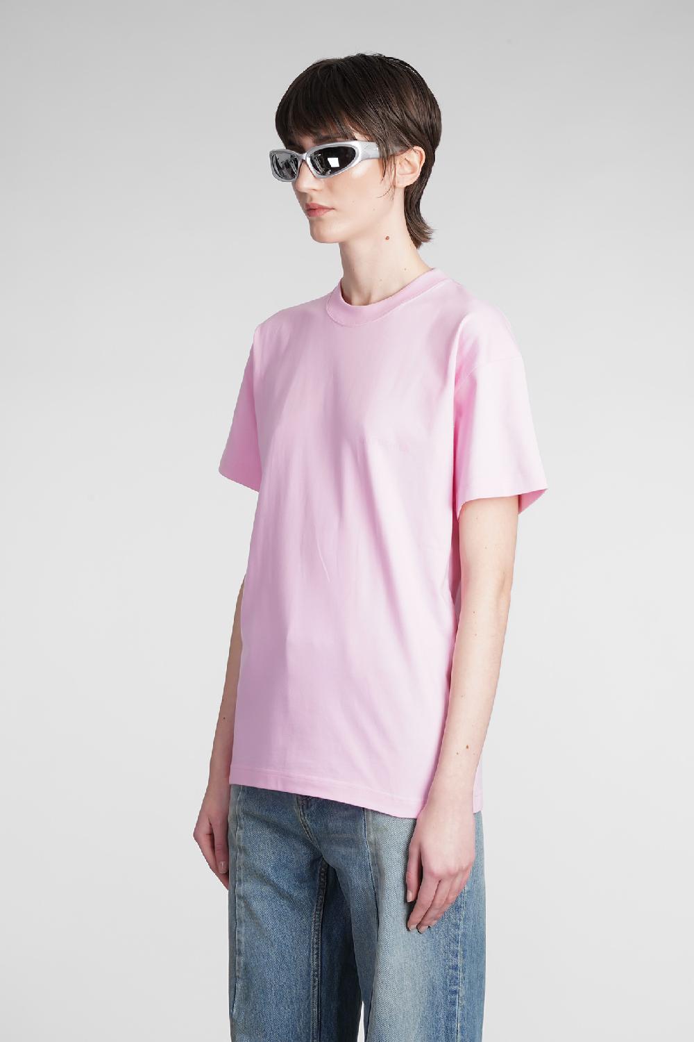Deliberti Balenciaga T-shirt In Cotone Rosa Cod. 375667 - Deliberti The Luxury Shopping