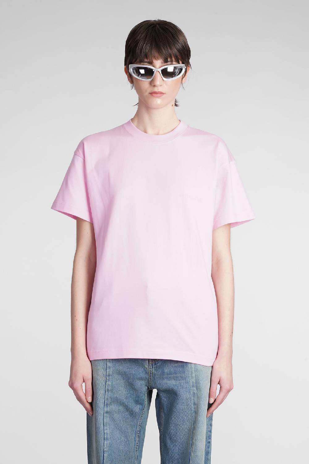 Deliberti Balenciaga T-shirt in cotone rosa cod. 375667 - Deliberti The Luxury Shopping