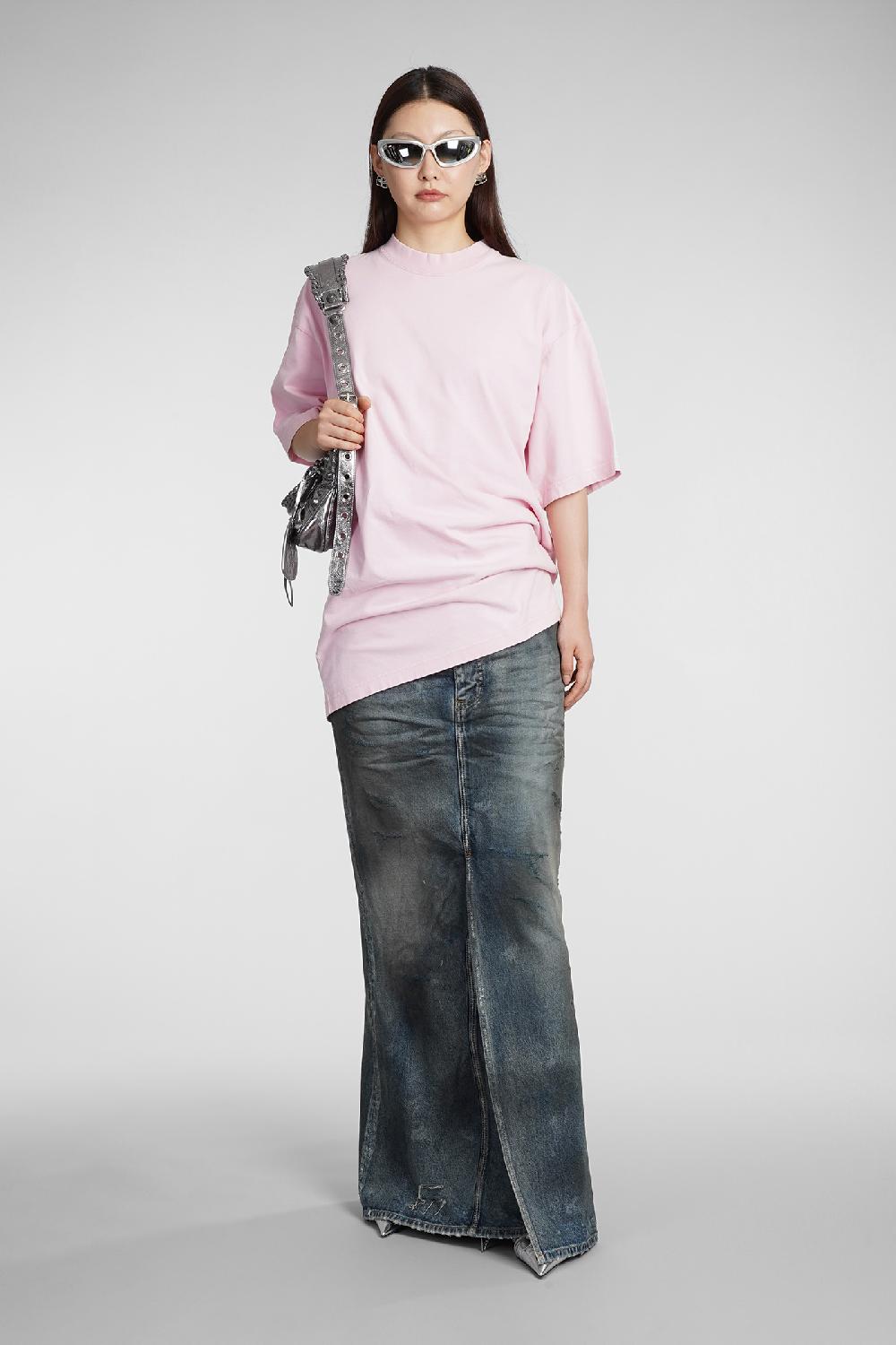 Deliberti Balenciaga T-shirt In Cotone Rosa Cod. 383710 - Deliberti The Luxury Shopping