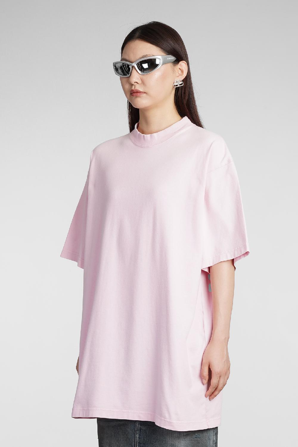 Deliberti Balenciaga T-shirt In Cotone Rosa Cod. 383710 - Deliberti The Luxury Shopping