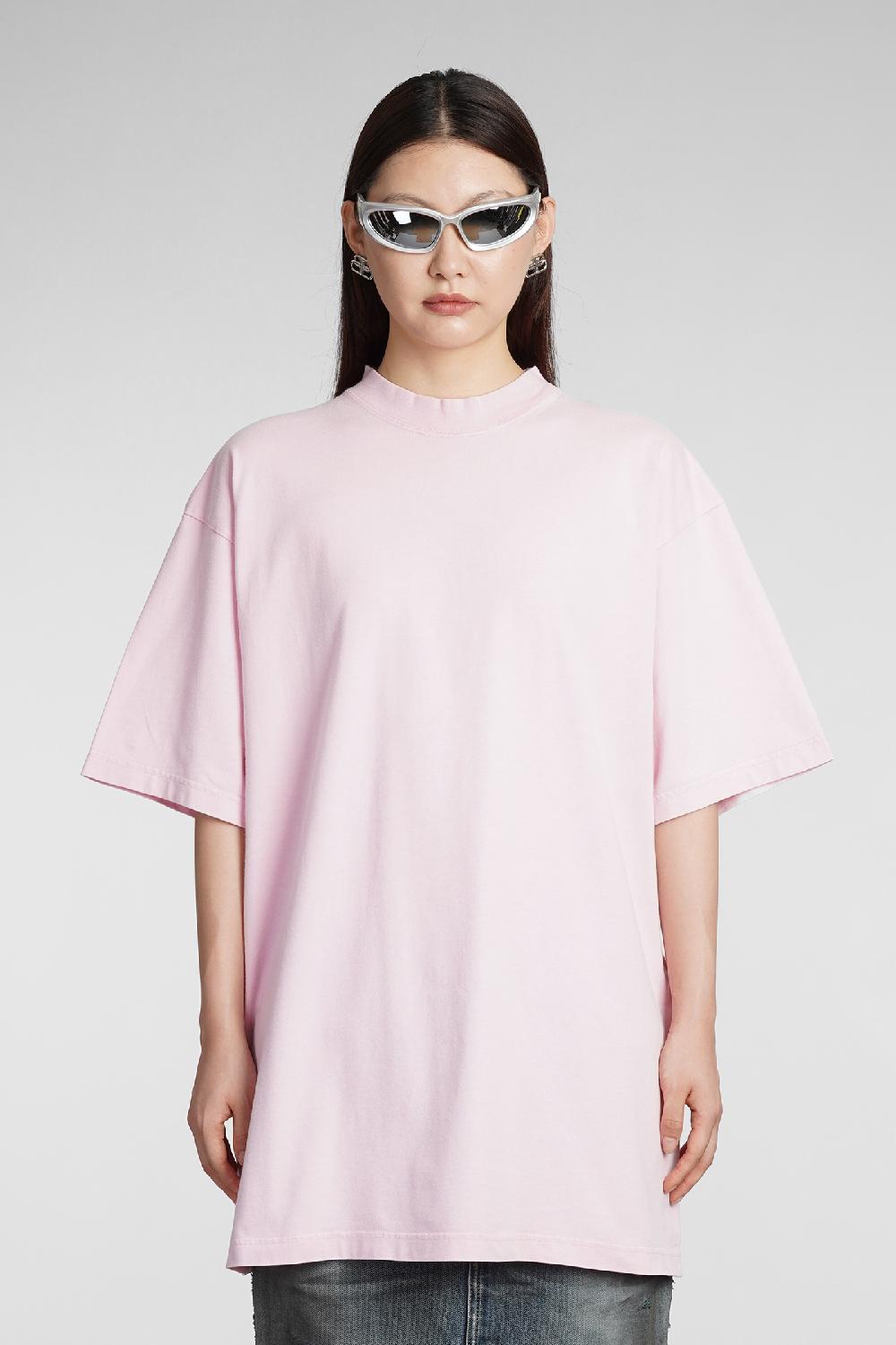Deliberti Balenciaga T-shirt in cotone rosa cod. 383710 - Deliberti The Luxury Shopping