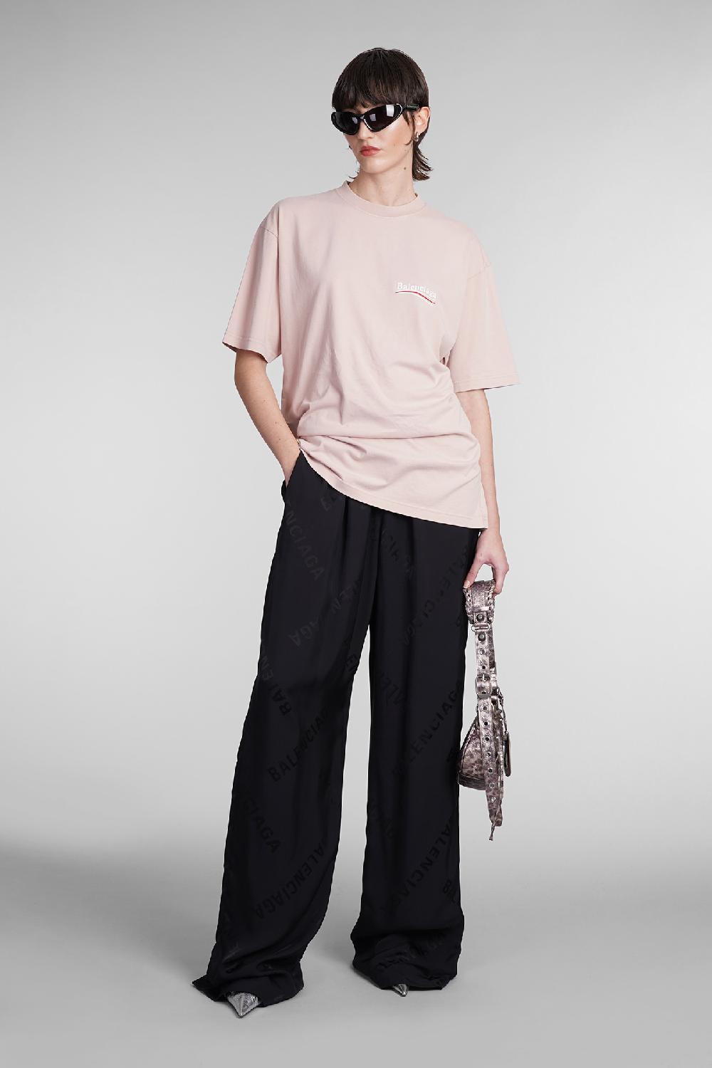 Deliberti Balenciaga T-shirt In Cotone Rosa Cod. 393397 - Deliberti The Luxury Shopping