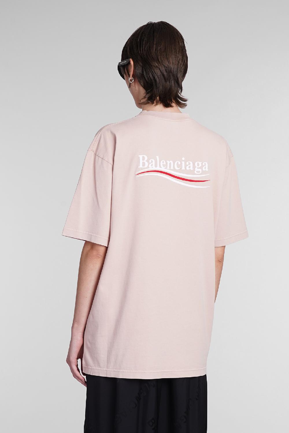 Deliberti Balenciaga T-shirt In Cotone Rosa Cod. 393397 - Deliberti The Luxury Shopping