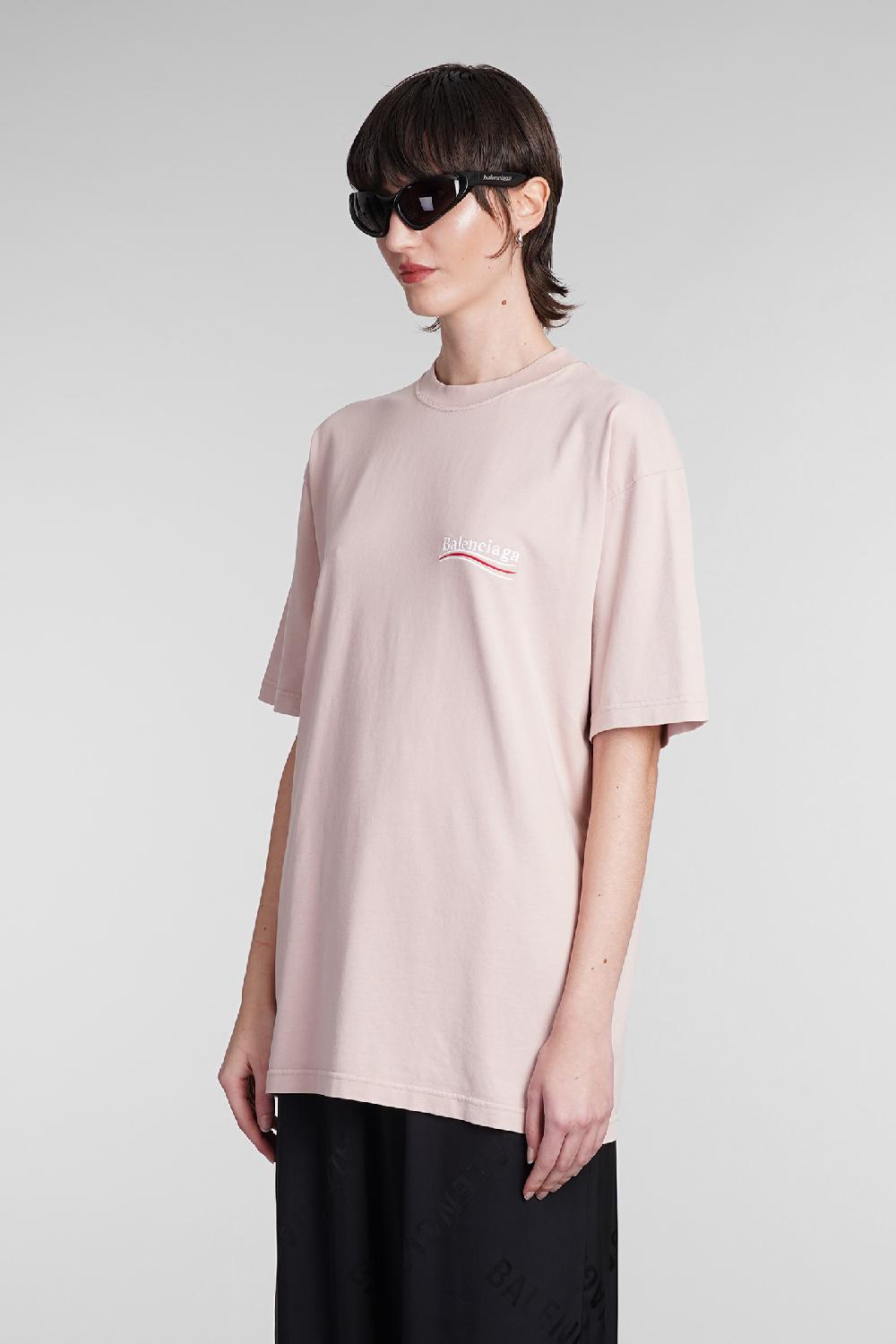 Deliberti Balenciaga T-shirt In Cotone Rosa Cod. 393397 - Deliberti The Luxury Shopping