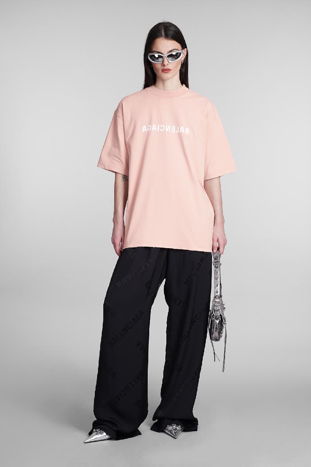Deliberti Balenciaga T-shirt In Cotone Rosa Cod. 394990 - Deliberti The Luxury Shopping