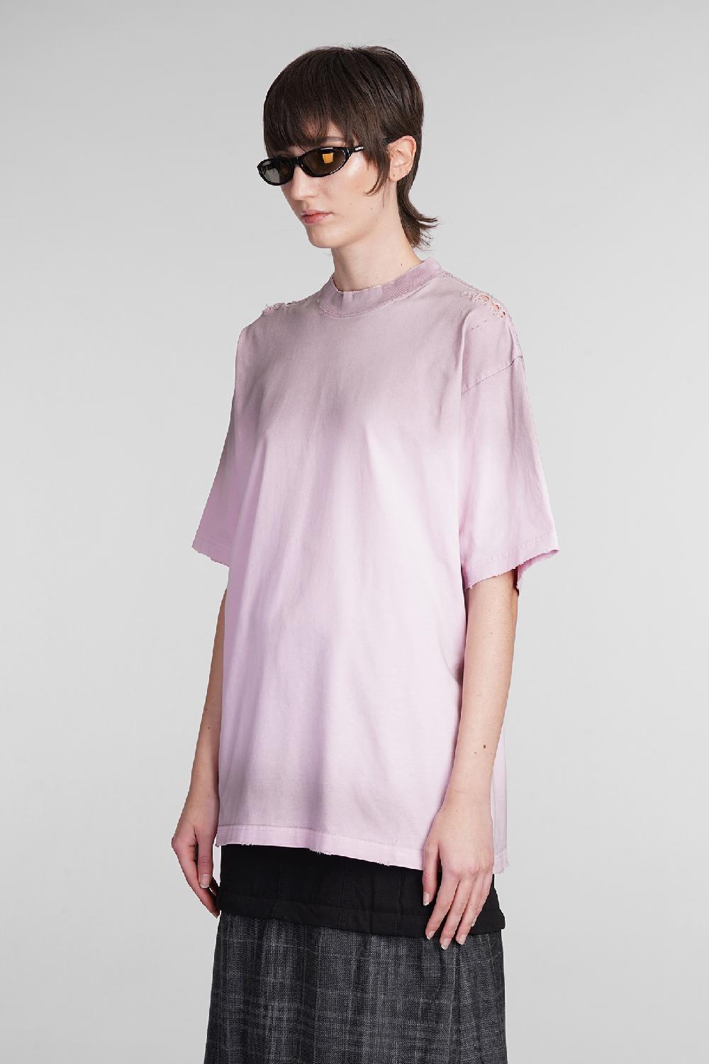 Deliberti Balenciaga T-shirt In Cotone Rosa Cod. 400962 - Deliberti The Luxury Shopping