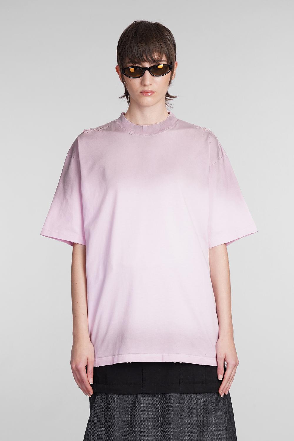 Deliberti Balenciaga T-shirt in cotone rosa cod. 400962 - Deliberti The Luxury Shopping