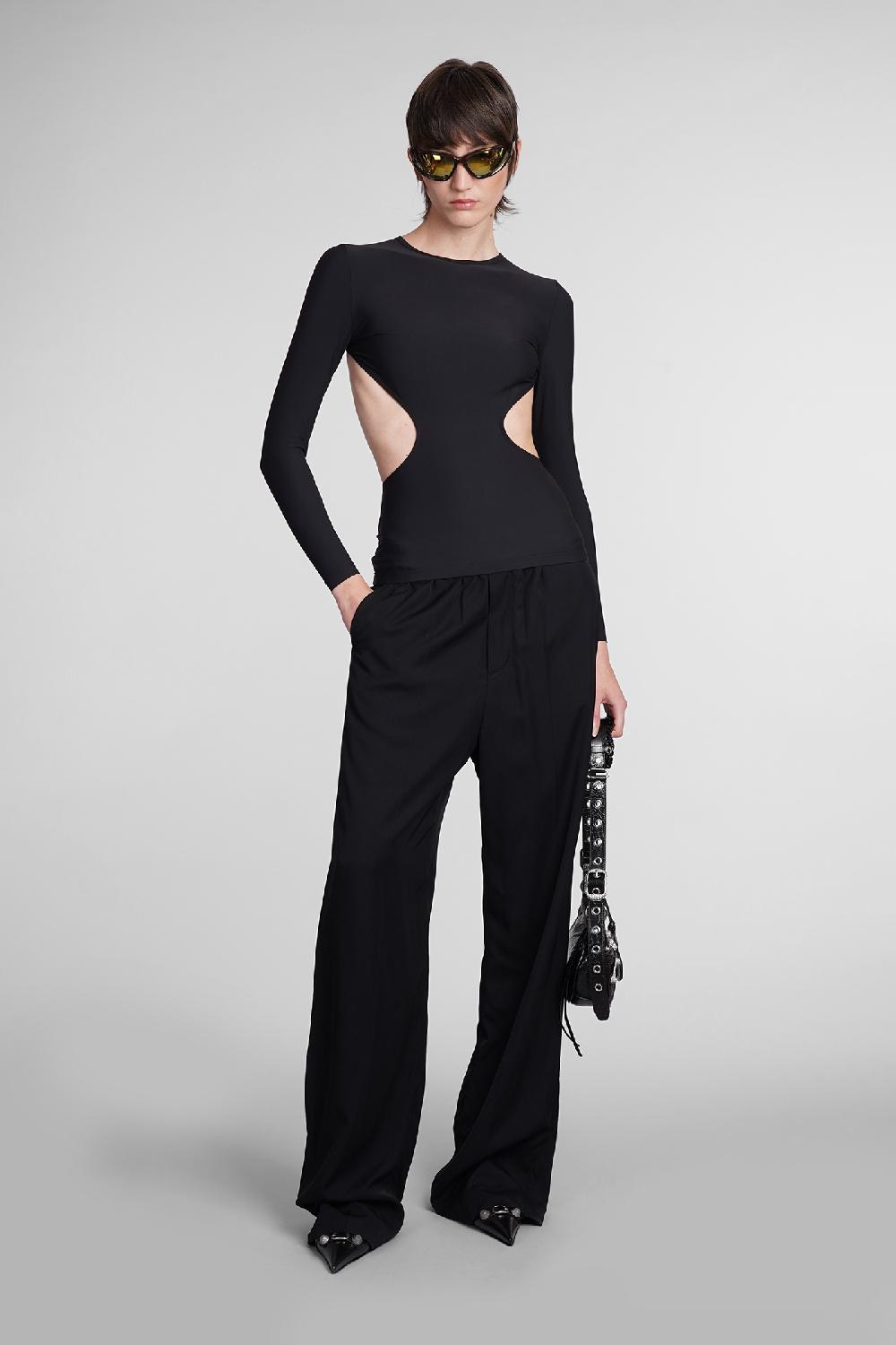 Deliberti Balenciaga Topwear In Nylon Nero Cod. 398894 - Deliberti The Luxury Shopping