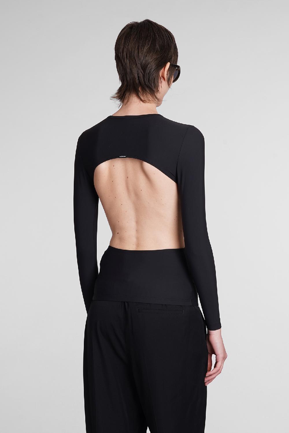 Deliberti Balenciaga Topwear In Nylon Nero Cod. 398894 - Deliberti The Luxury Shopping