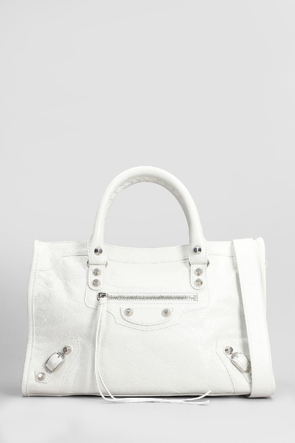 Deliberti Balenciaga Tote le city tote s in pelle bianca cod. 409463 - Deliberti The Luxury Shopping