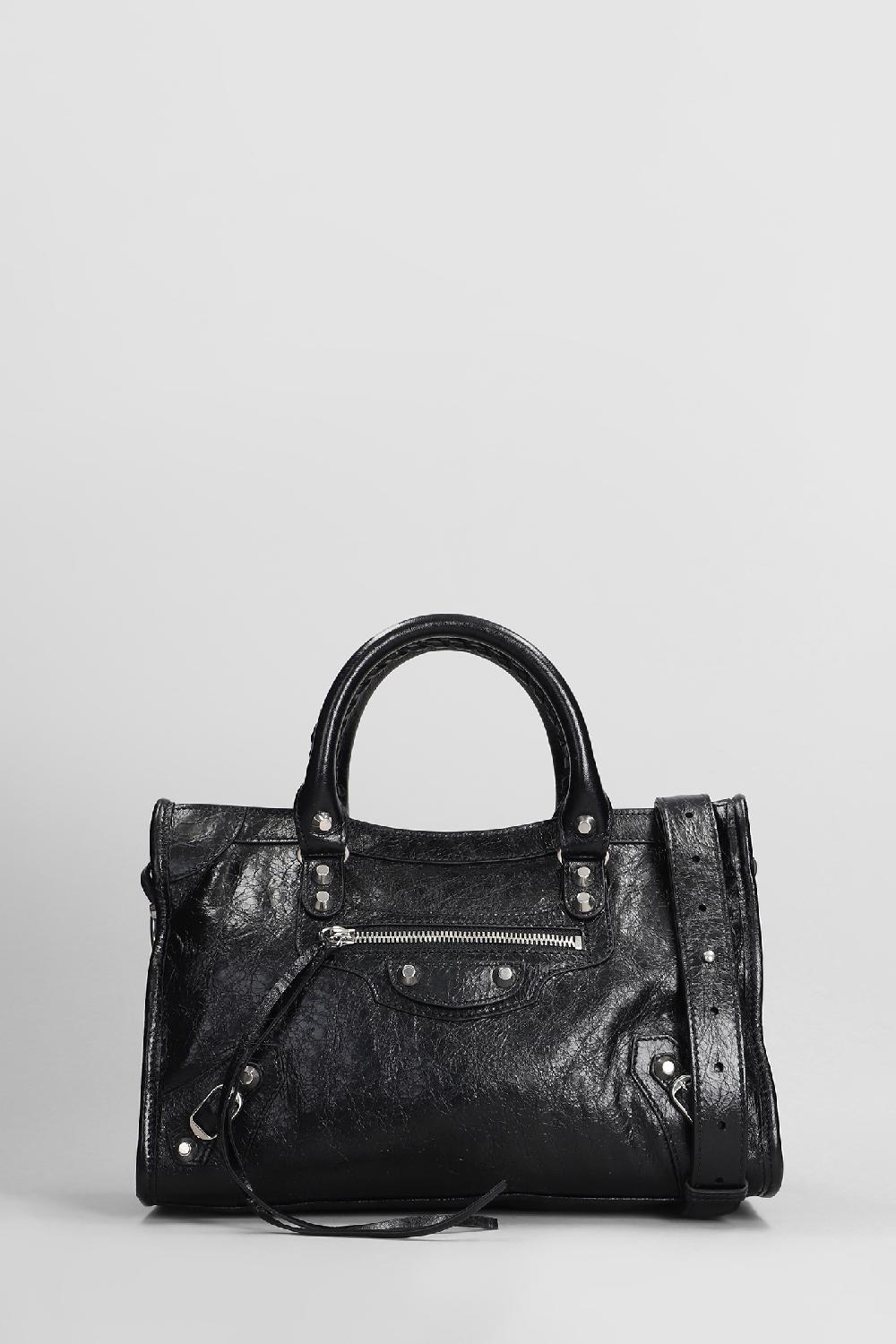 Deliberti Balenciaga Tote le city tote s in pelle nera cod. 407649 - Deliberti The Luxury Shopping