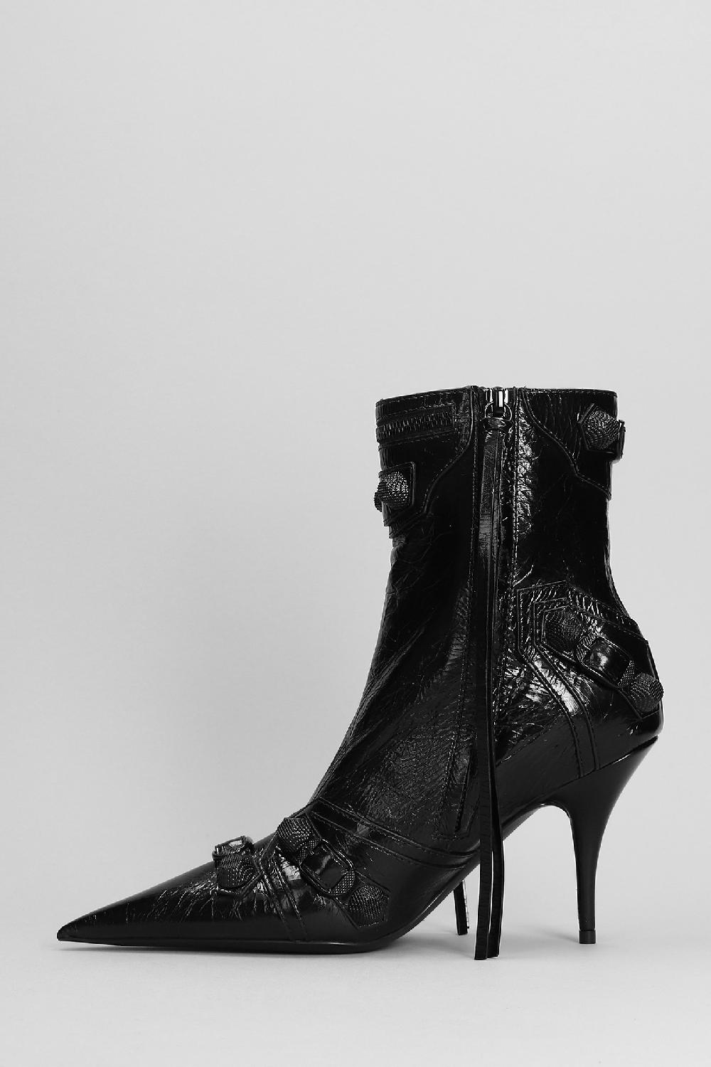 Deliberti Balenciaga Tronchetti Tacco Alto Cagole Bootie In Pelle Nera Cod. 390866 - Deliberti The Luxury Shopping