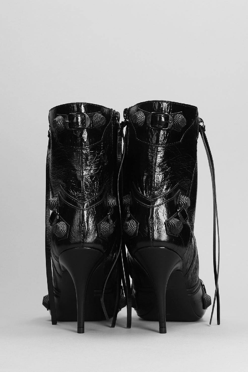 Deliberti Balenciaga Tronchetti Tacco Alto Cagole Bootie In Pelle Nera Cod. 390866 - Deliberti The Luxury Shopping
