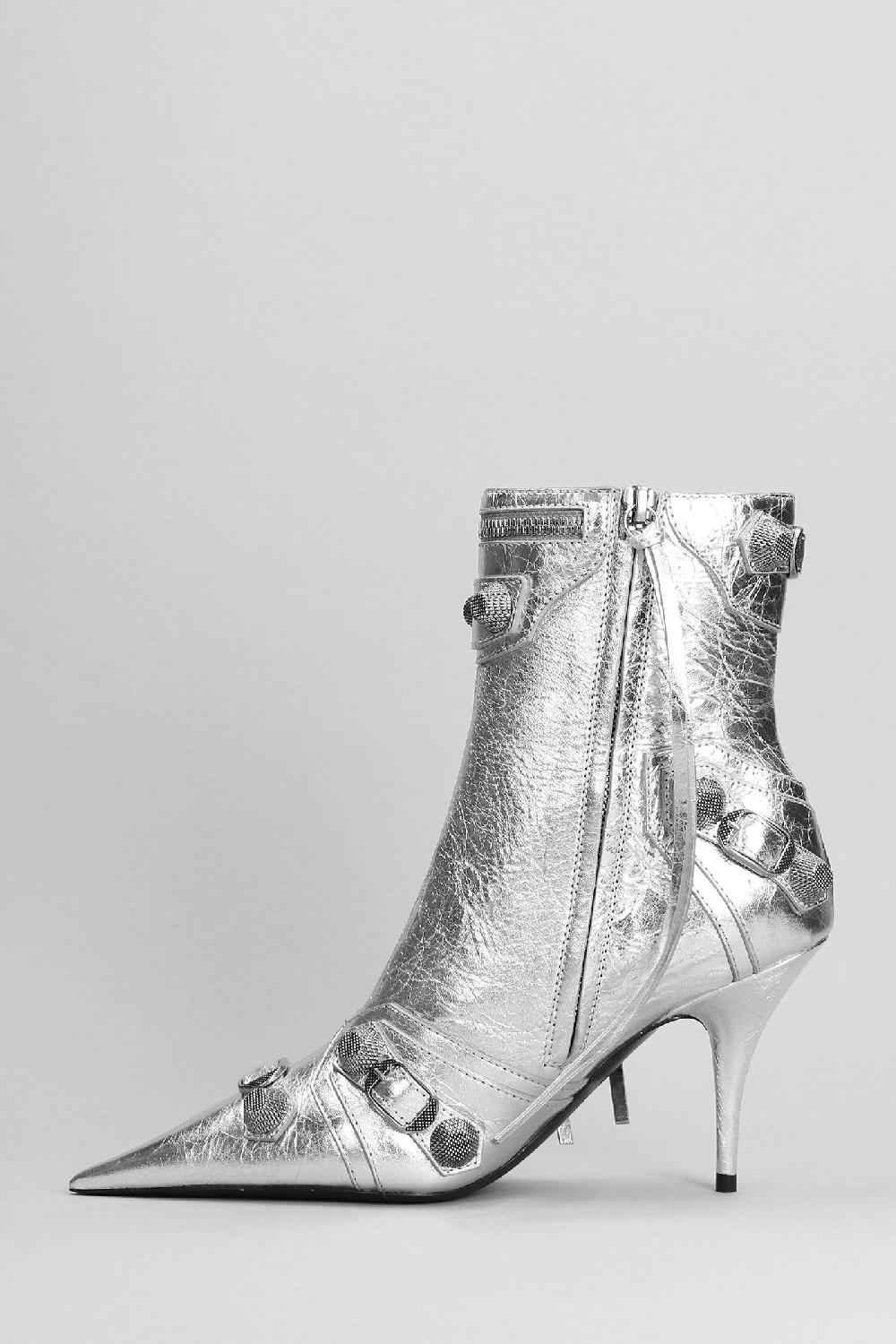Deliberti Balenciaga Tronchetti Tacco Alto In Pelle Argento Cod. 383692 - Deliberti The Luxury Shopping
