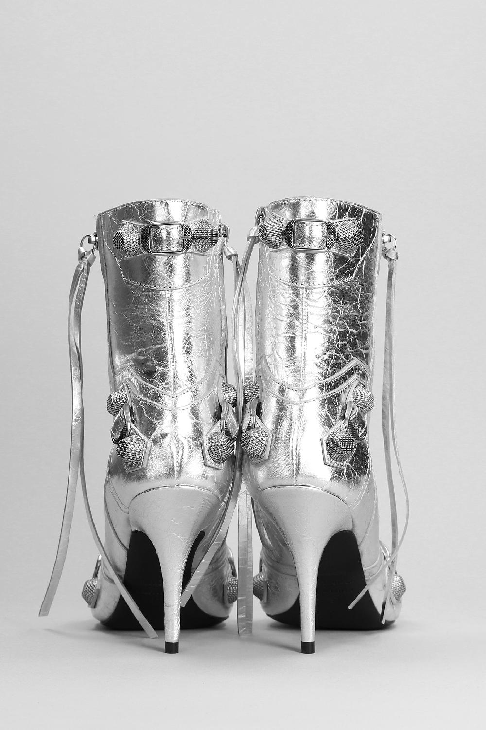 Deliberti Balenciaga Tronchetti Tacco Alto In Pelle Argento Cod. 383692 - Deliberti The Luxury Shopping